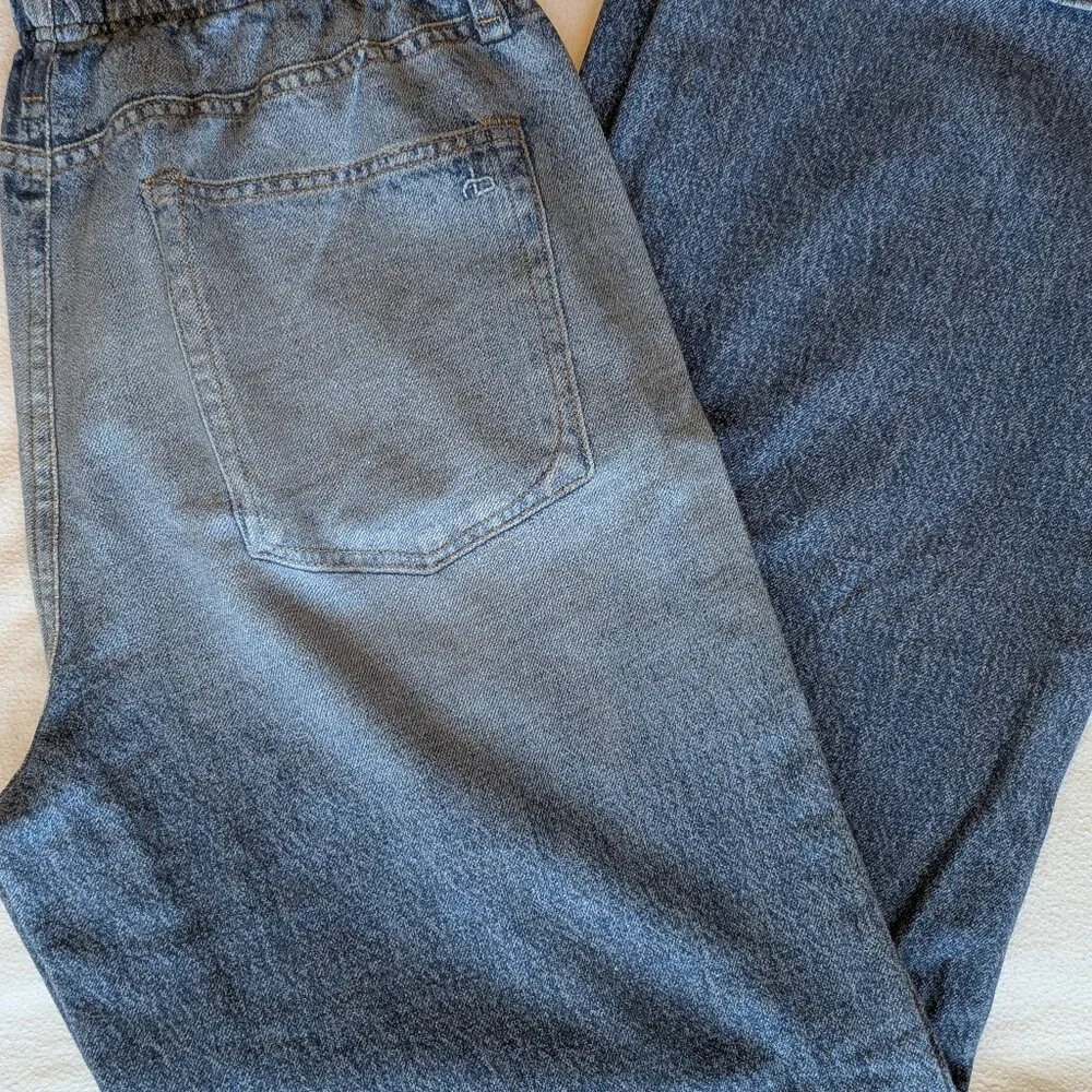 Rag and Bone Miramar Wide Leg Jean Sweats Pant. Size Medium. Color Lenox - Picture 4 of 4